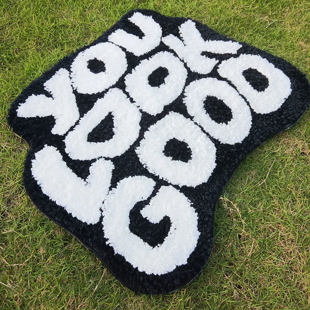 Tufted You Look Good Rug Custom Handmade Rug, Tufted Rug, Living Room Rug, Rug for Funny Bedroom, Cute Fun Bath Mat