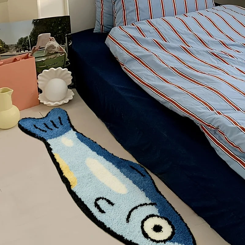 40X120Cm Salty Home Decor Rugs Cute Shaped Bedroom Bedside Rugs Living Room Coffee Table Floor Mats Rugs Non-Slip Rugs