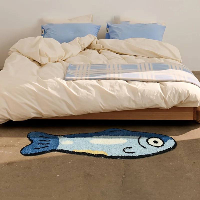 40X120Cm Salty Home Decor Rugs Cute Shaped Bedroom Bedside Rugs Living Room Coffee Table Floor Mats Rugs Non-Slip Rugs